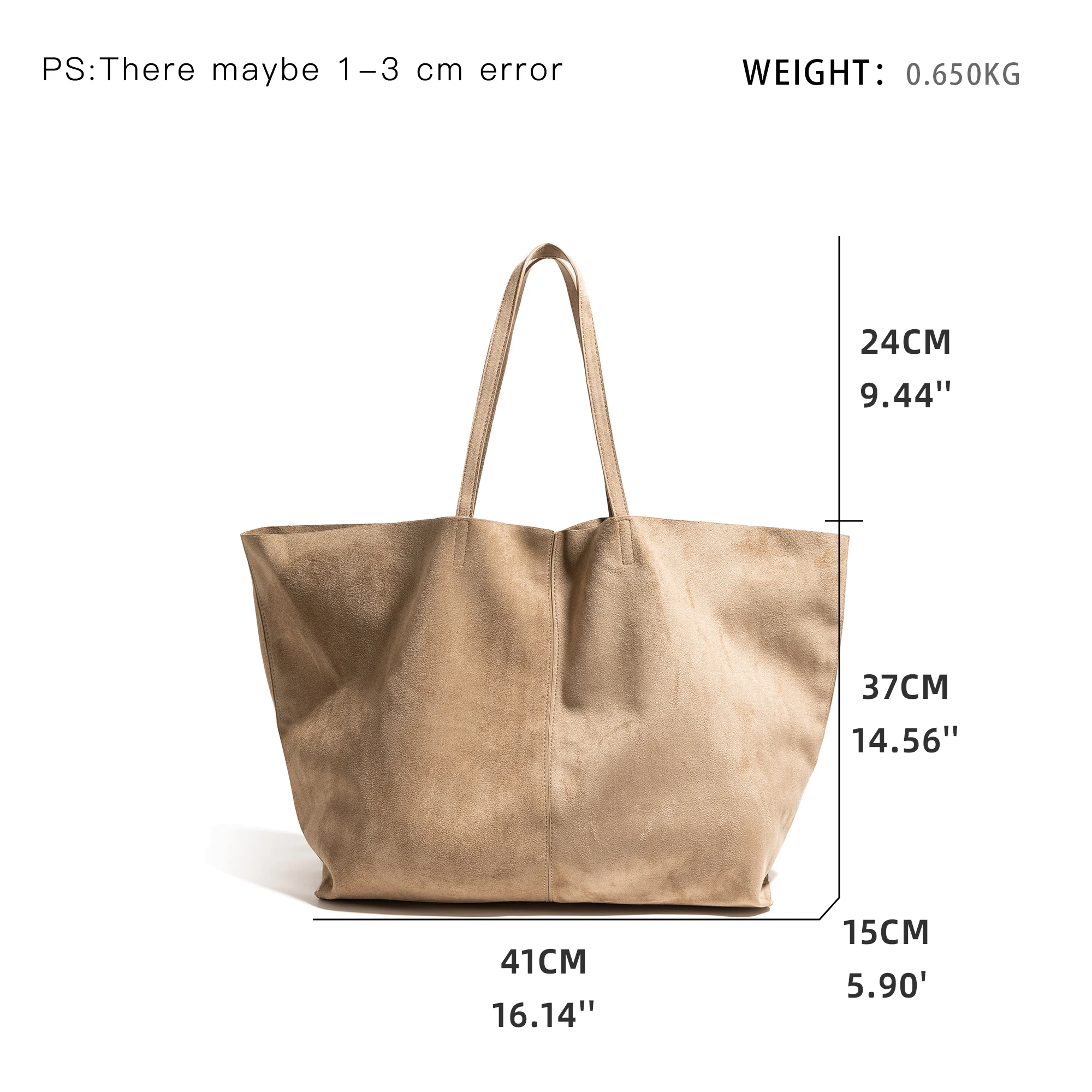 CKKUI Vintage Large Capacity Soft Faux Suede Women's New Tote Bag Y2K Casual Daily Work Travel Outdoor Portable Shoulder Handbag