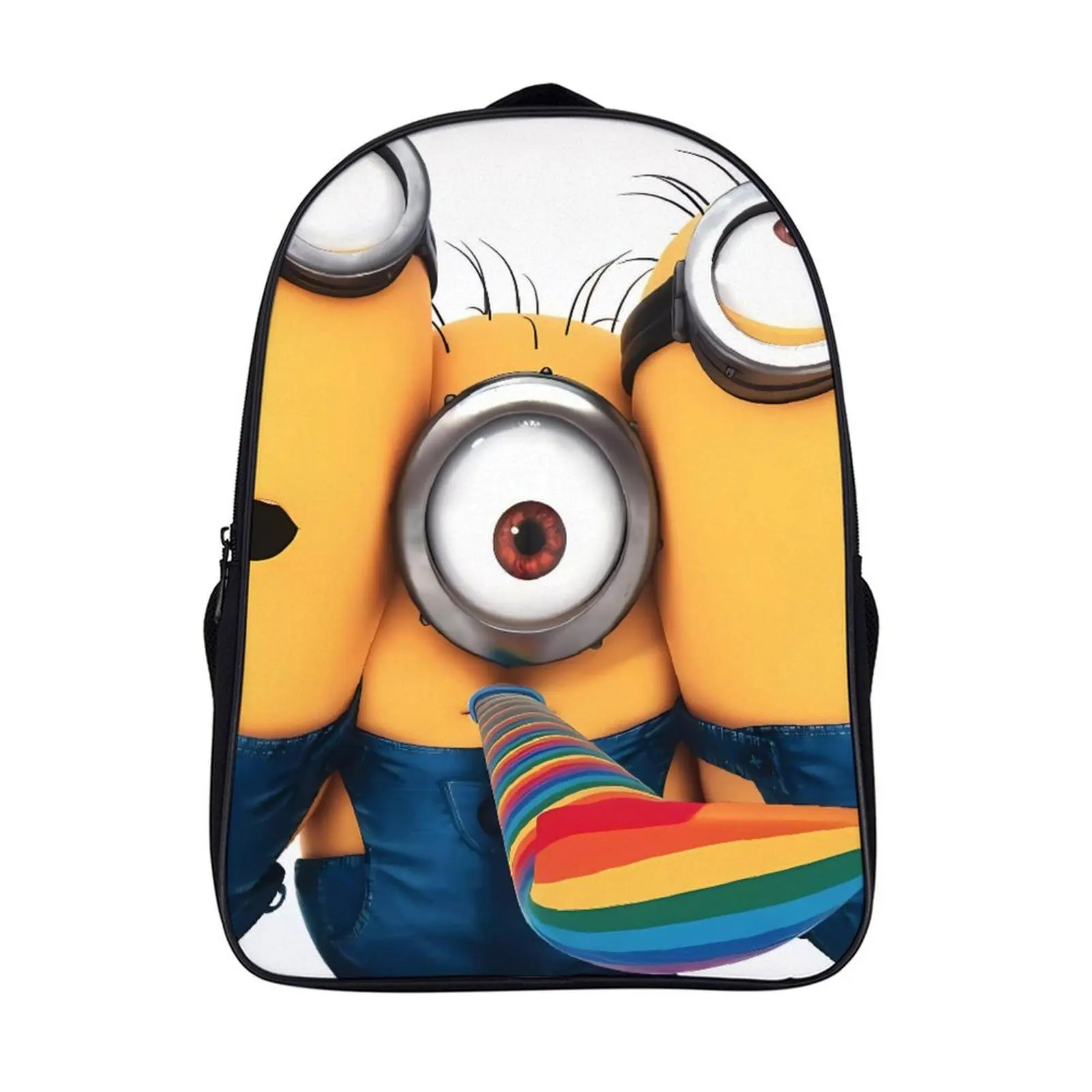 

Fashion Student's Backpack Cartoon Minions School Bag 16 Inch 2 Compartment Backpack Student Schoolbag