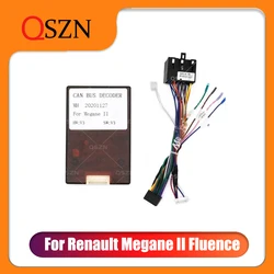 Android Car Radio Stereo Adapter Canbus Box Megane II For RENAULT MEGANE 2/FLUENCE With Wiring Harness Power Cable