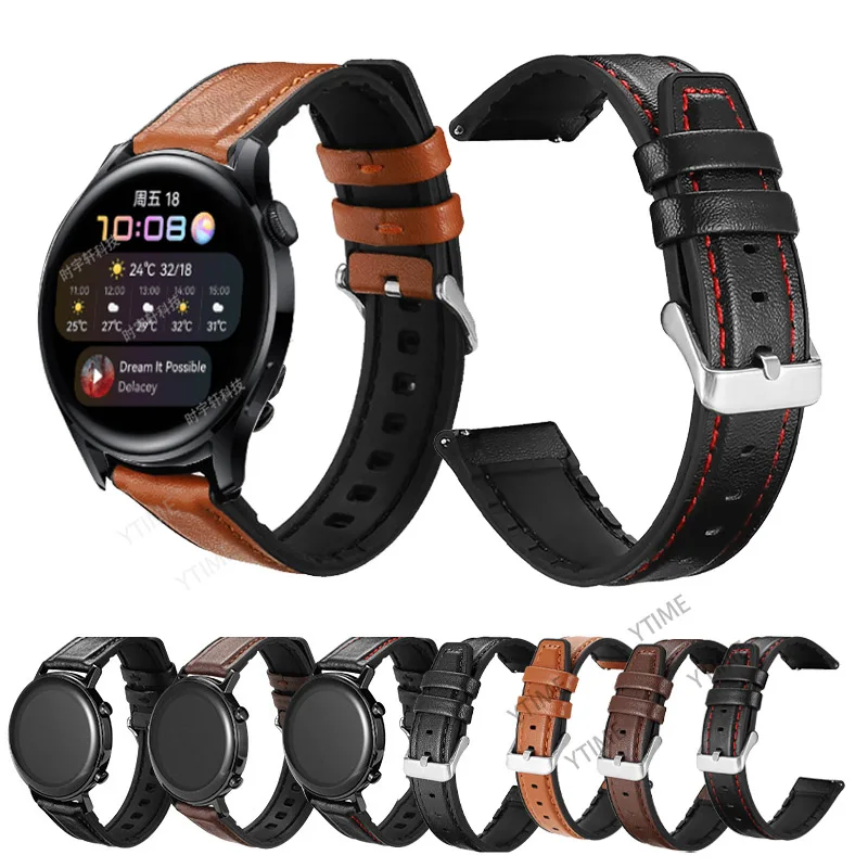 Huawei Watch 3 / 3 pro/gt 2 pro/gt2用の交換用シリコンストラップ46mm,22mm