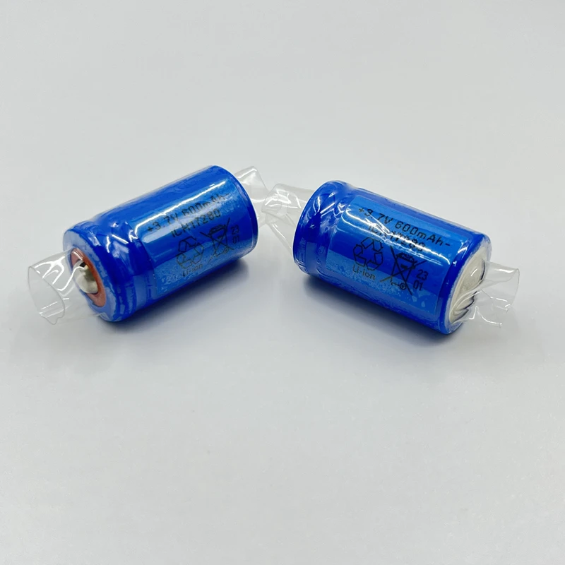 2pcs/lot  ICR17280 600mAh 3.7V Rechargeable Lithium Battery Accessories