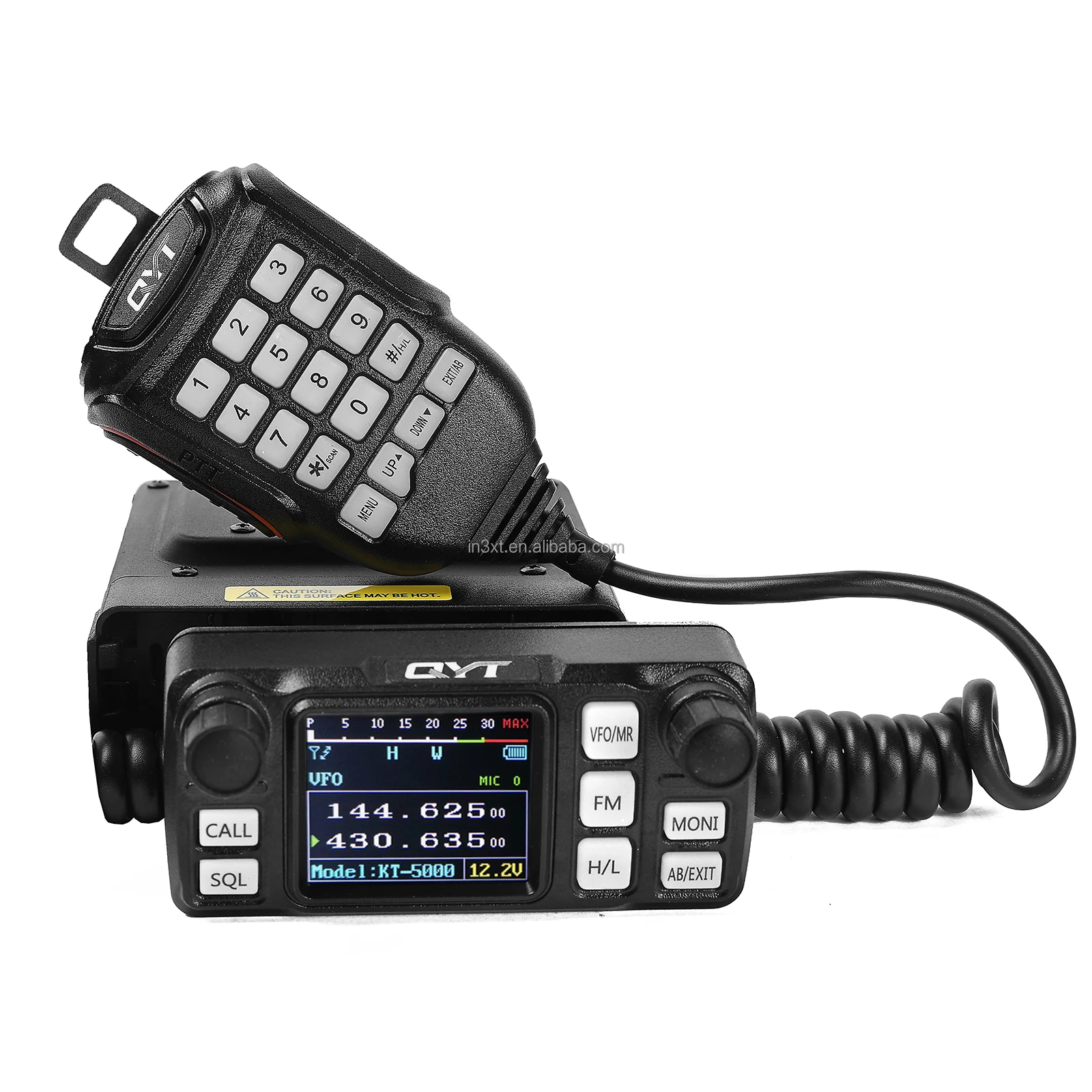 QYT KT-5000 Detachable Front Panel VHF 25W UHF 20W Dual Band Long Range Mobile Radio 136-174MHz 400-480MHz Ham 200CH QYT KT5000