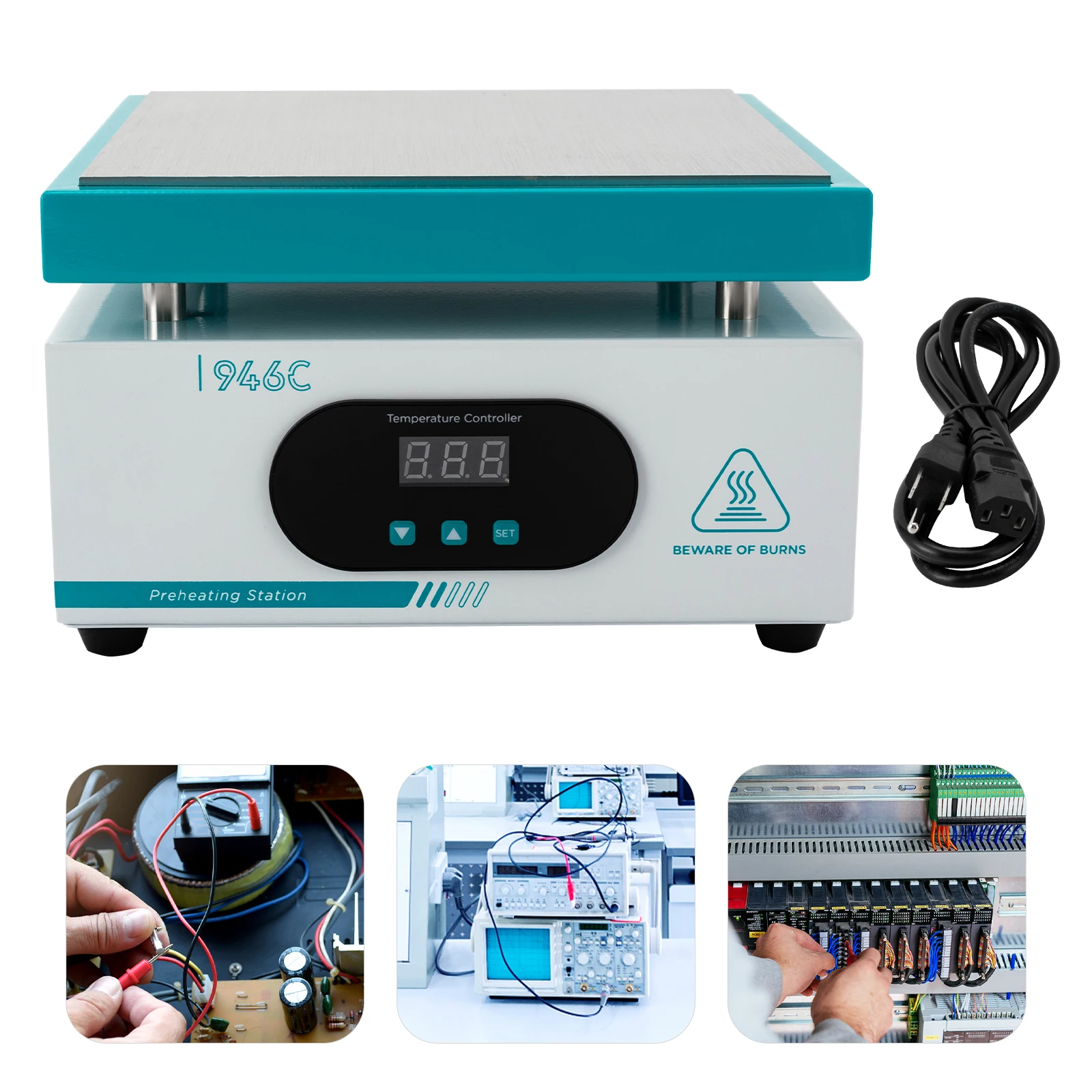 Welding Equipment 600W Soldering Station Microcomputer Electric Hot Plate Preheat Soldering Preheating Station