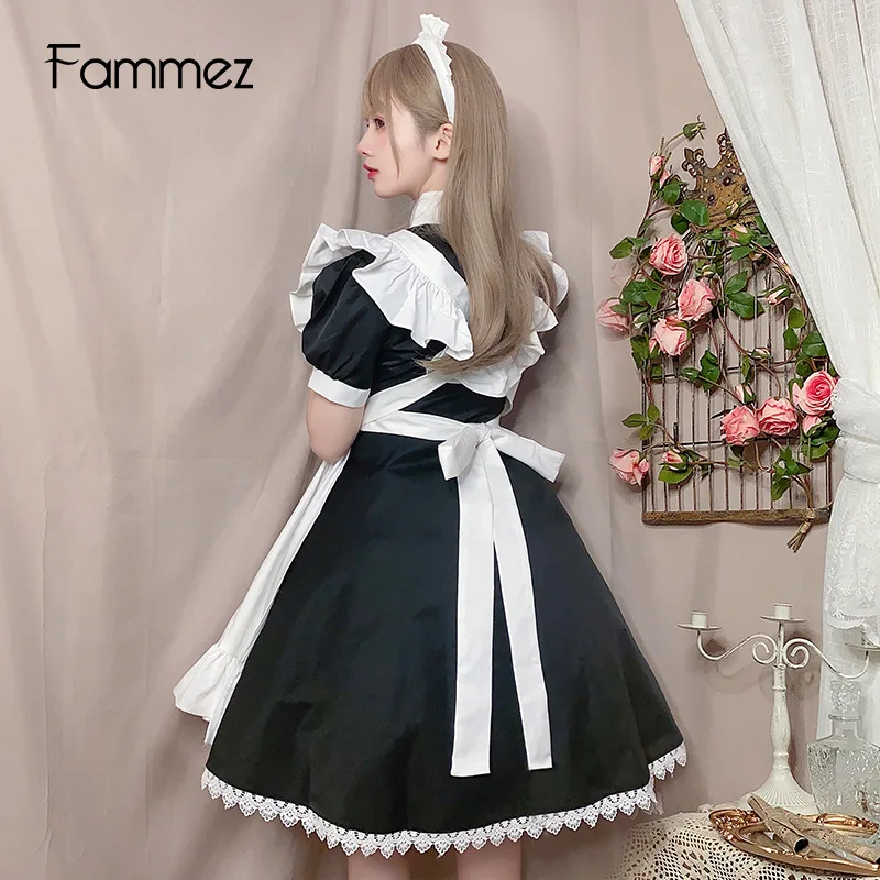 2023 Tag Krawatte Kurzarm Kurzrock Cosplay Kleid niedlichen Lolita Uniform tägliches Kleid traditionelle Dienst mädchen Dienst mädchen Outfit