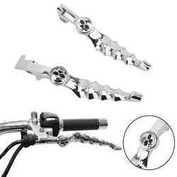 For LiFan V16 LF250-D LF250-E Motorcycle Brake Clutch Lever Front Skull Chrome Left Right Handle Grip Motocross Accessories