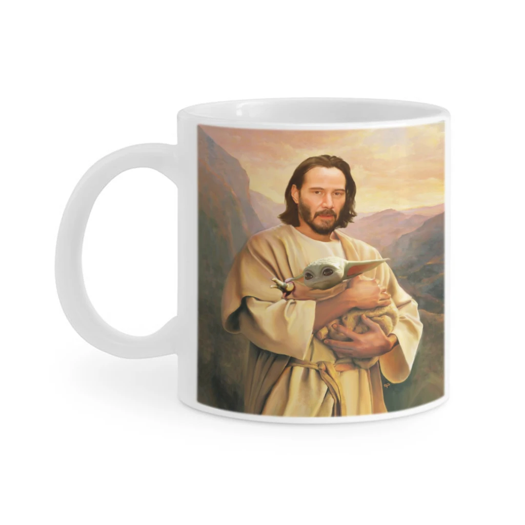 

Keanu Reeves Ceramics Coffee Mugs Tea Cup Milk Cups Gifts Drinkware Coffeeware