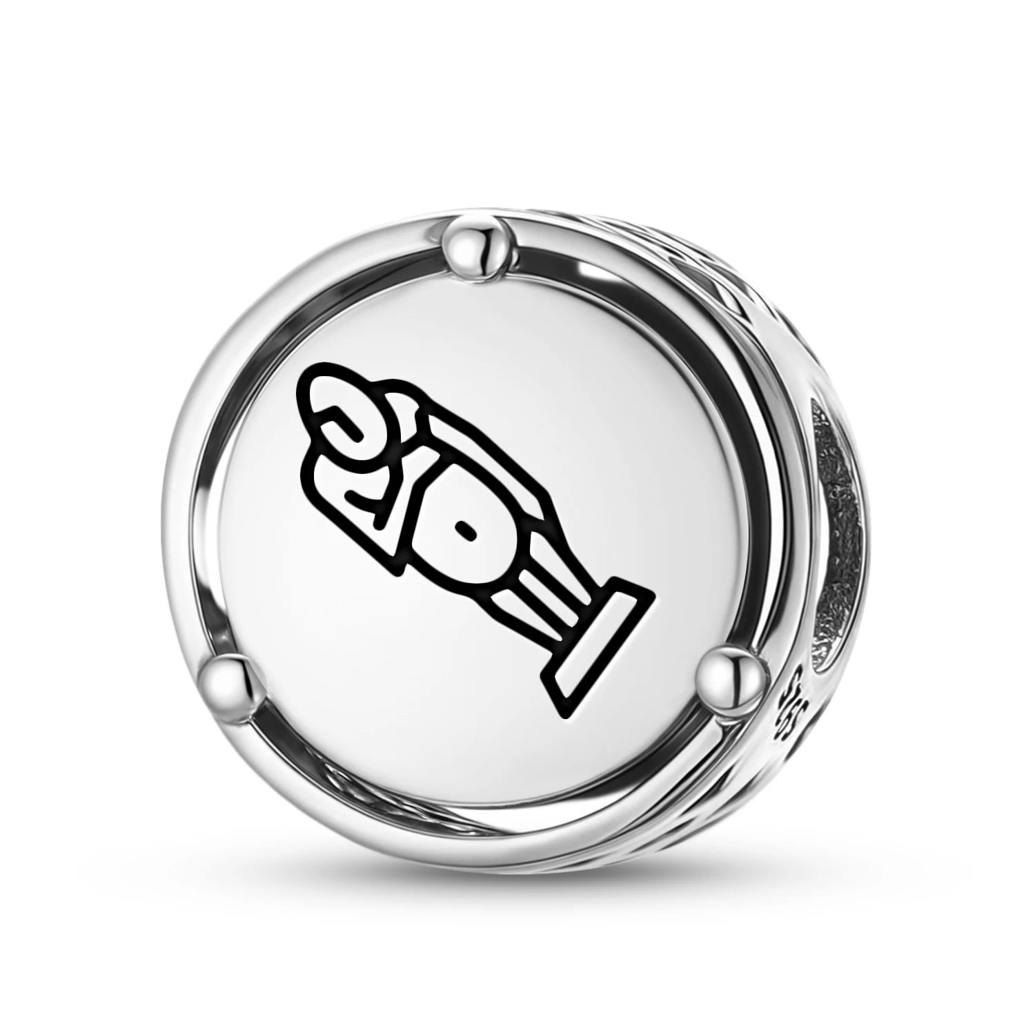 

Шарм из стерлингового серебра 925 пробы «Моай папа» с изображением острова Рапа-Нуи, подходит для оригинальных браслетов, аксессуары для самостоятельного изготовления украшений, семейный бусинный шарм