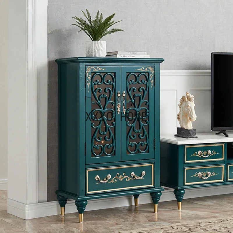 ضوء غرفة المعيشة الفاخرة باب مزدوج مبرد النبيذ خزانة الشاي خزانة الحائط خزانة التلفزيون المنزلية خزانة جانبية