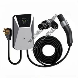 Home Electric Vehicle Charging Station 32A Outdoor EVSE with WiFi NEMA 14-50 Plug 25 FT Cable 240V Level 2 EV Charger