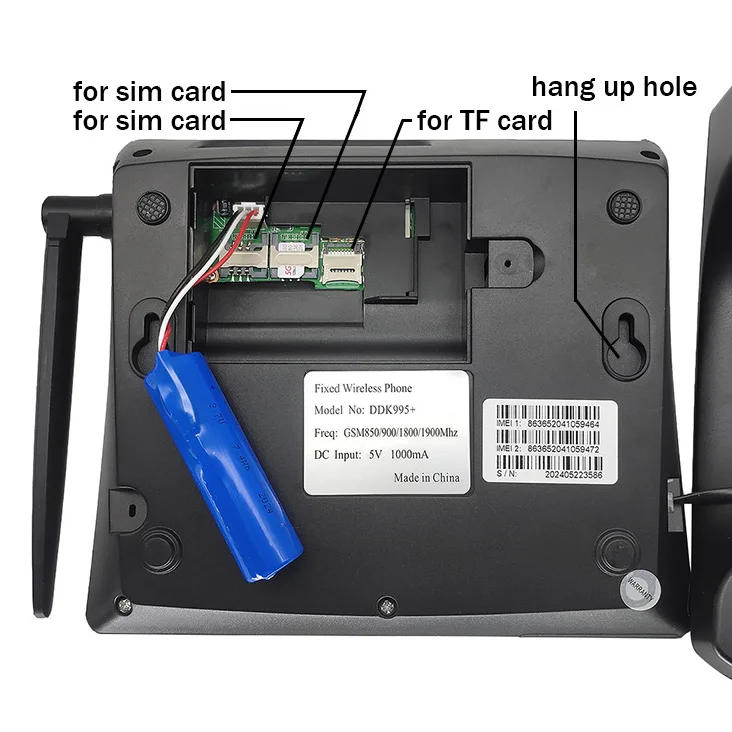 Teléfono inalámbrico para personas mayores, soporte GSM, tarjeta SIM, móvil fijo manos libres, teléfono fijo inalámbrico, hogar, oficina y casa