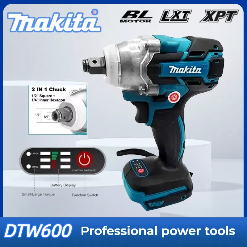 Makita DTW600 borstelloze elektrische schroevendraaier oplaadbare boormachine draadloze slagmoersleutel driver compatibel voor Makita 18V batterij