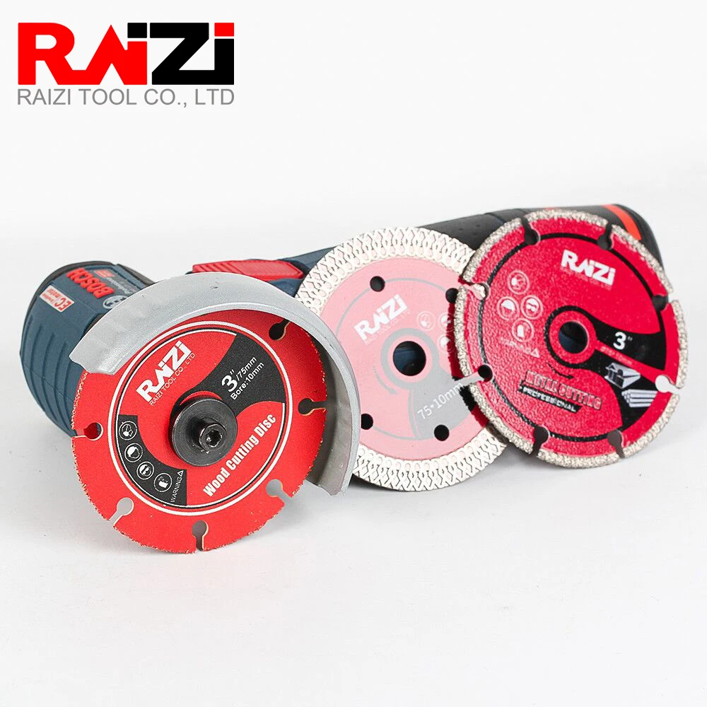 Raizi 75mm Disco De Corte Saw Disc Propósito Diferente para Telha Cerâmica Metal Madeira Circular Saw Blade Cortador Mini Grinder Saw Blade