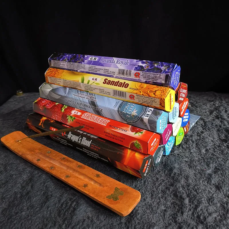 20 Sticks White Sage Incense Sticks Natural Indian Incense Aromatherapy Meditation Palo Santo Living Room Fragrance Joss Sticks