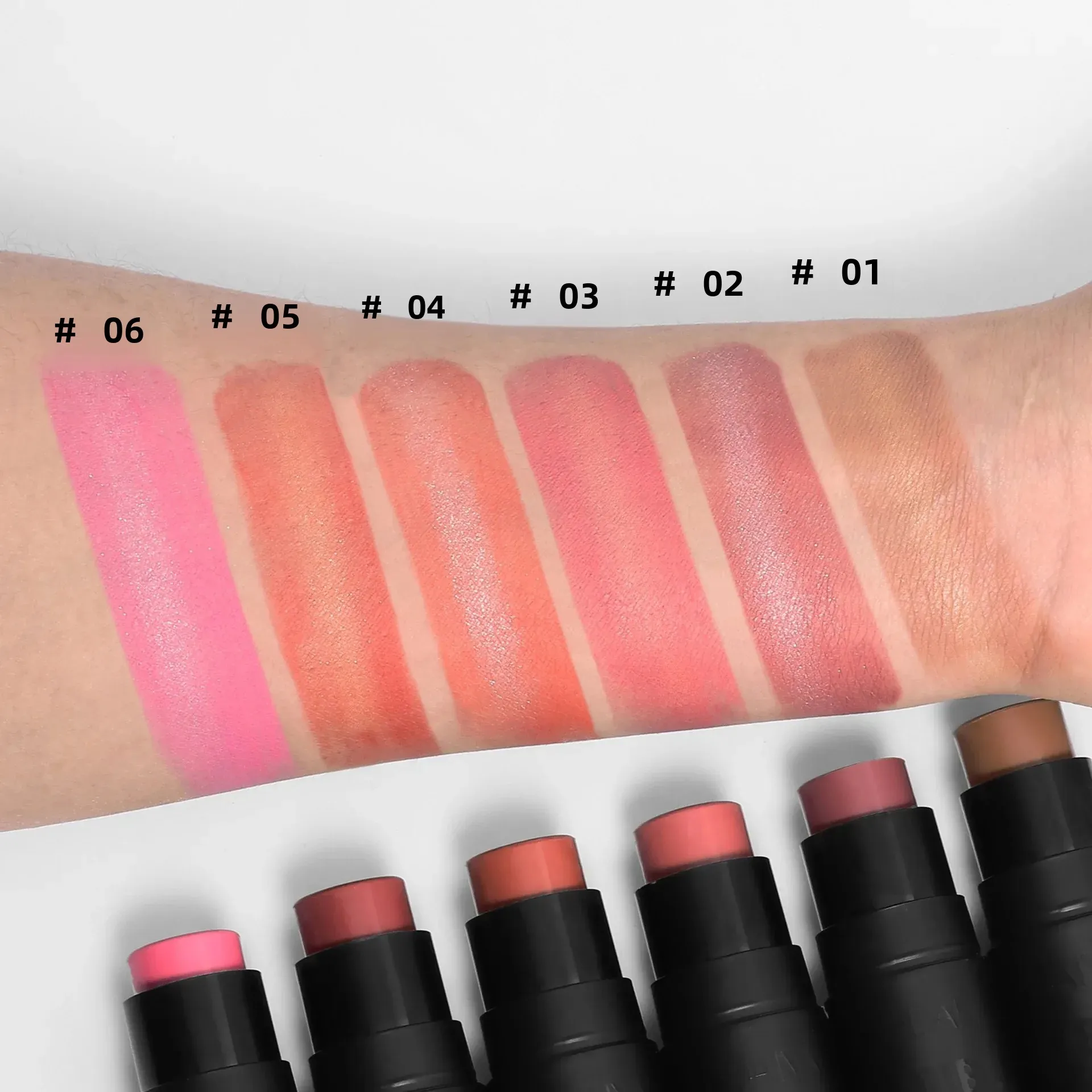 Bâton de surligneur à Blush Sandwich velouté, teinte Rouge longue durée, bâton de Contour du visage pour joues, lèvres et yeux, mélange bien