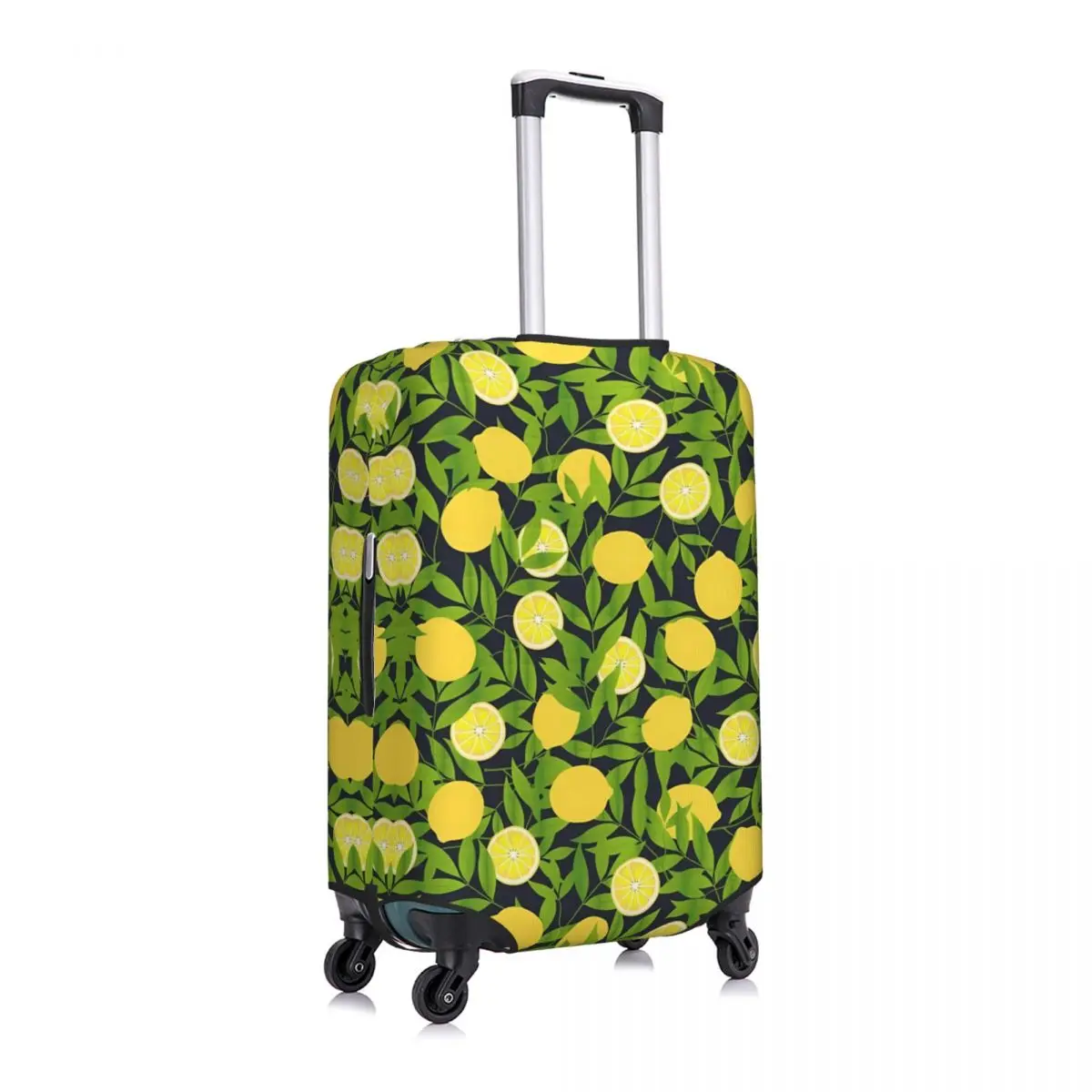 Lemon Pattern Suitcase Cover Green Summer Hawaii Business Flight Practical Luggage Accesories Protection Xmas Gift