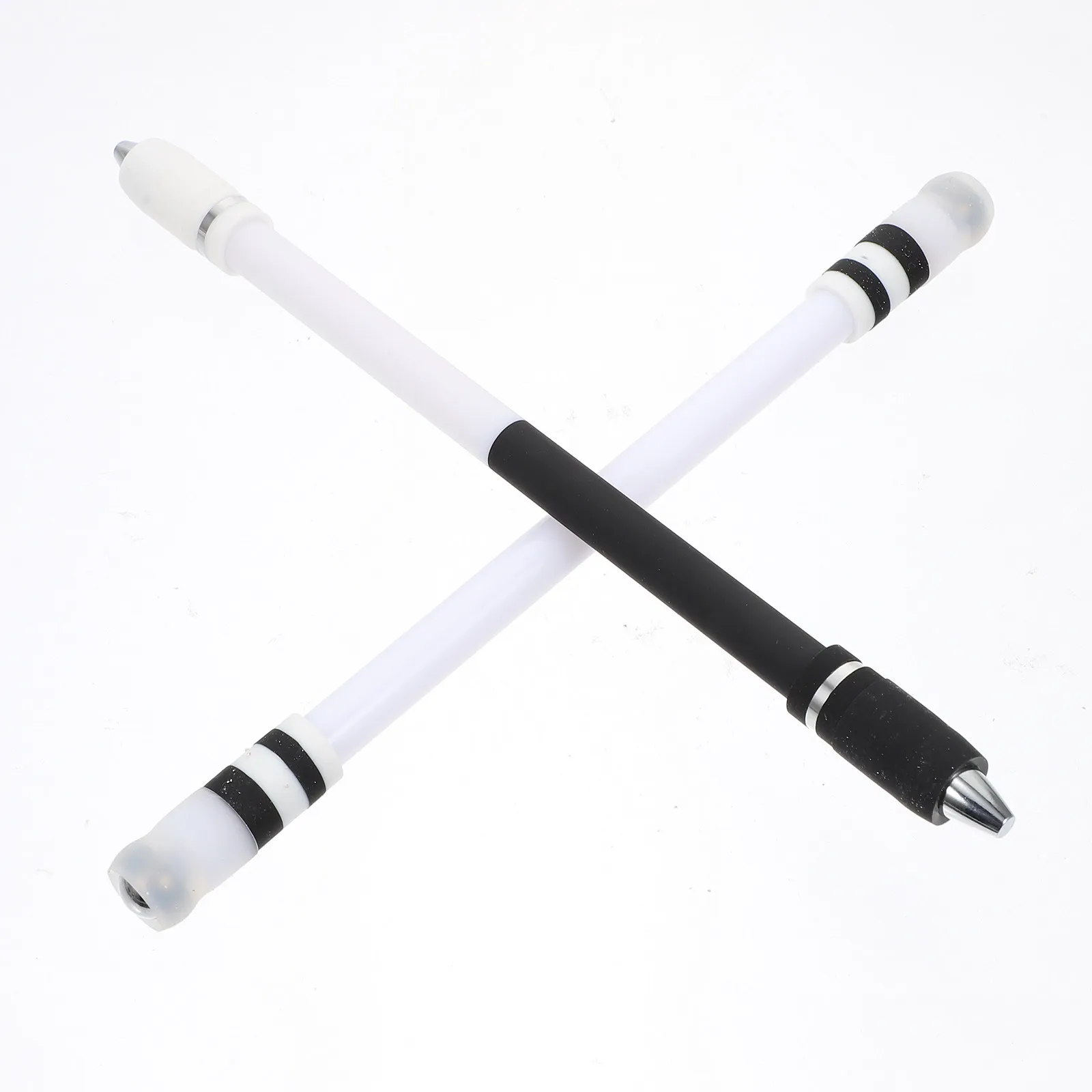 2Pcs Students Flipping Pen Portable Rotating Pen for Relief Relaxation Training Smooth Spinning Comfortable Grip