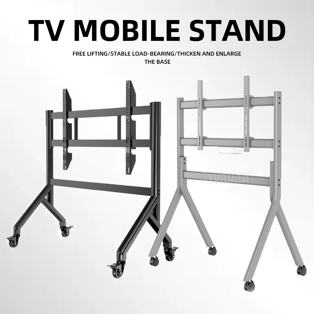 for 55–120-Inch Displays TV StandA-Frame TV Mobile Stand—Floor-Standing Mobile Cart