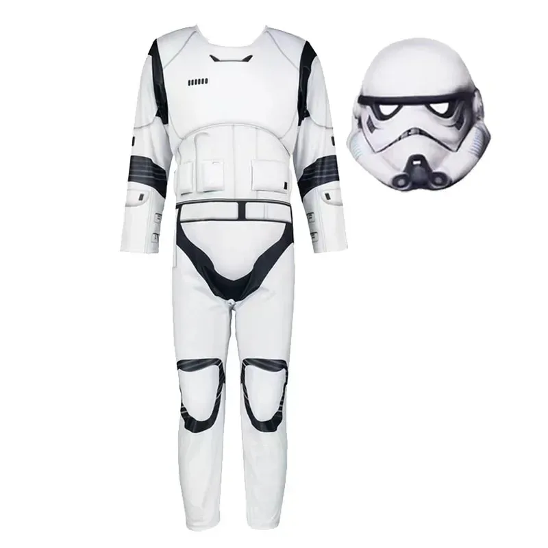 Halloween Costume for Boy Children Anime Cosplay Galaxy Bounty Hunter Stormtrooper Fantasy Personality Costume Disfraz Hallowe F