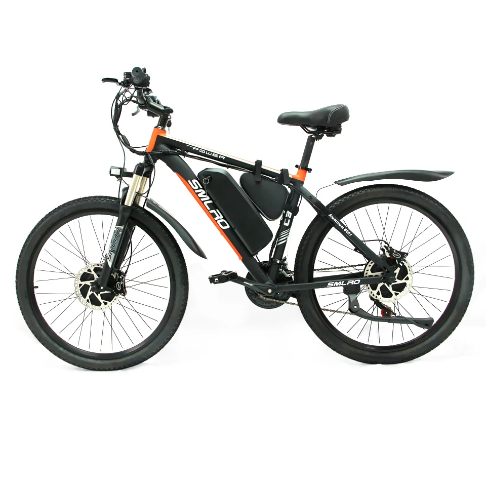 

SMLRO Electric Bicycle Dual Drive E Bike 1000W 48V 17AH 26 Inch Elektro Bike C3 With Color Screen Instrument Affordable Prices