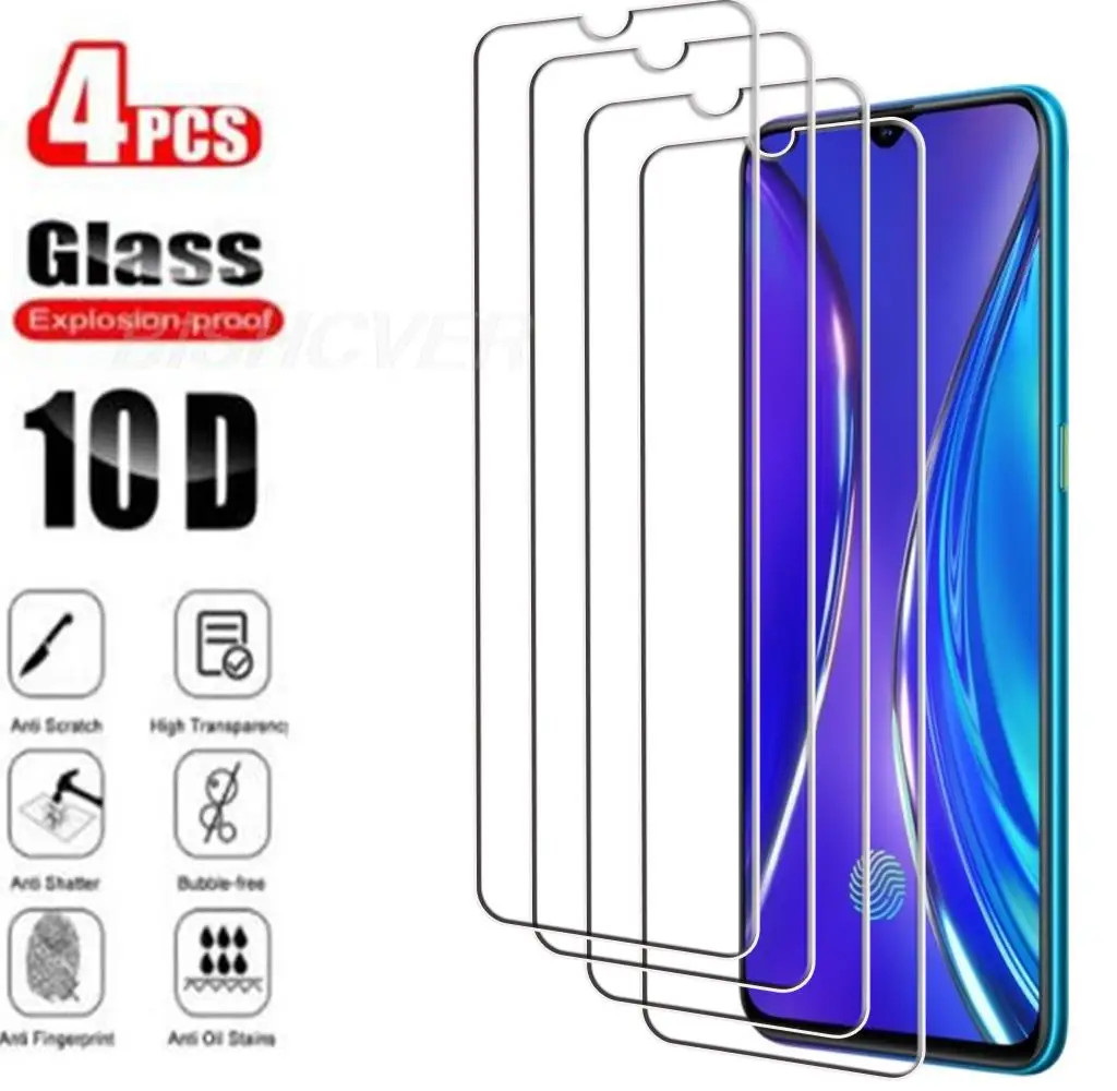 Film de protection d'écran en verre 9H, 4 pièces, pour OPPO Realme XT RMX1921 6.4 pouces 2019 RealmeXT