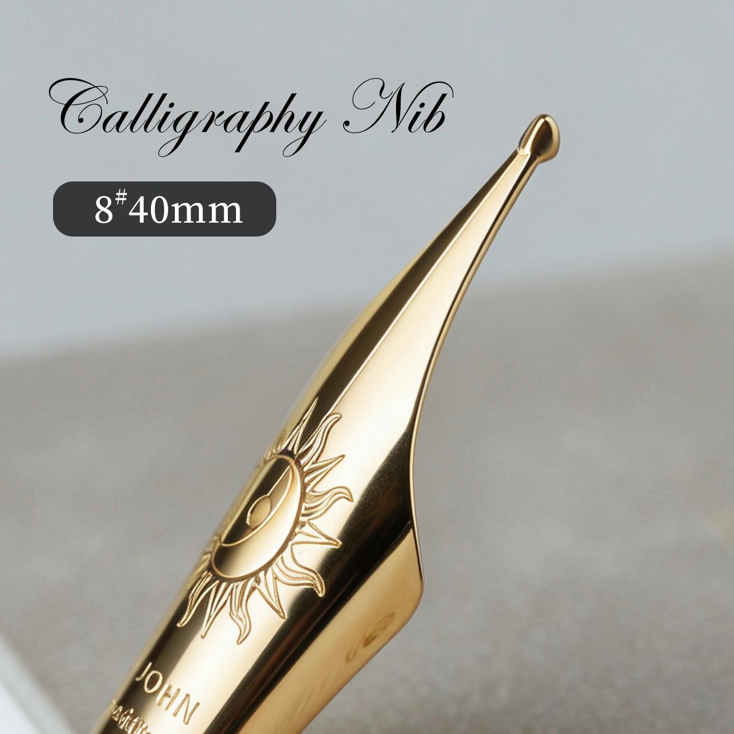 MAJOHN 8 #   Długie pióro wieczne z polerowaną ręcznie końcówką, wymienny stalok 40mm NF/NM 0.6-0.8mm do piór wiecznych P139 P140 P141 No.8 — zdjęcie produktu 7