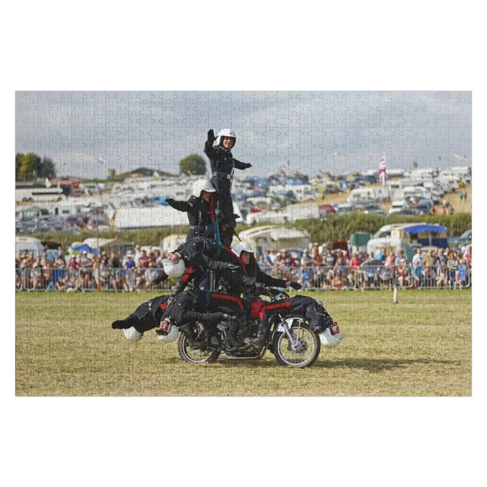 

The British Army, Royal Signals Motorcycle Display Team, The White Helmets Jigsaw Puzzle Wood Animals Puzzle