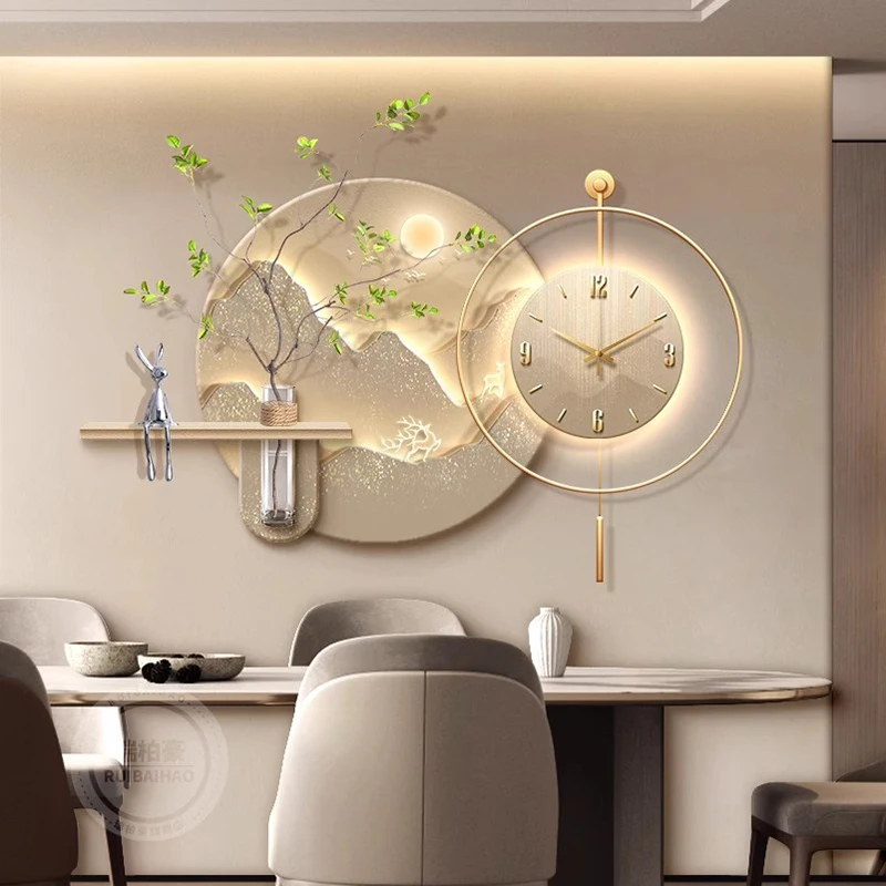 Luxury Digital Wall Watch Living Room Bedrooms Design Led Wall Watch Nordic Creative Orologio Da Parete Ornaments Home Decor