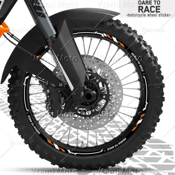適用於 KTM 1290 SUPER ADVENTURE RS 890 Adv 790 690 390 990 1190 的反光摩托車輪圈貼紙越野摩托車輪圈條紋貼花 10 最佳銷售 KTM Adventure 1190 - №6
