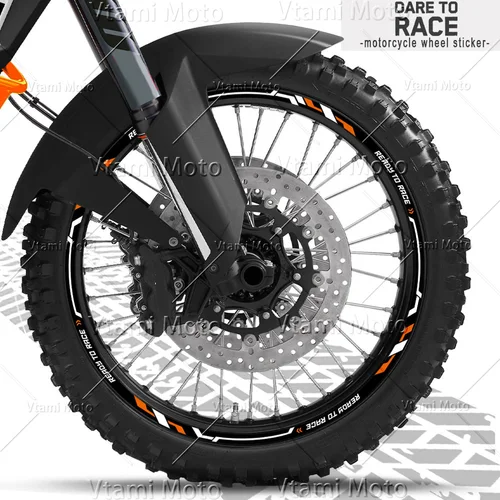Imagen 2 del producto Pegatina reflectante para rueda de motocicleta, calcomanías de rayas para llanta de Motocross para KTM 1290 SUPER ADVENTURE R S 890 Adv 790 690 390 990 1190
