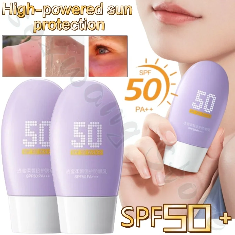 

30ml honey-permeable high-speed sunscreen milk SPF50+ UV-proof fast film formation refreshing and non-greasy texture light