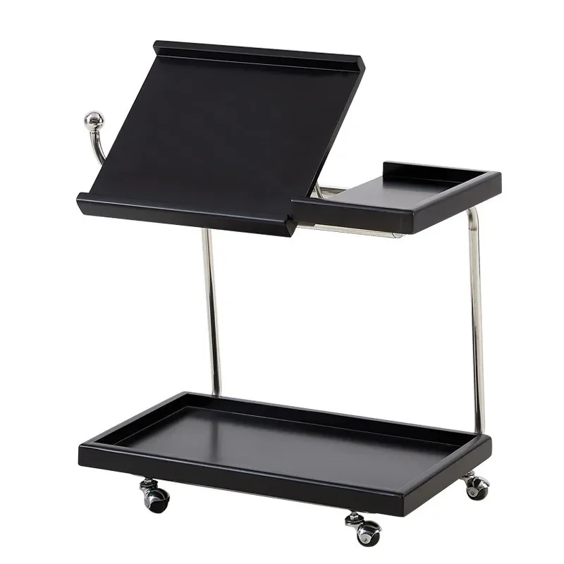 

Nordic mobile cart side solid wood storage lifting side table small coffee table flap office multi-function