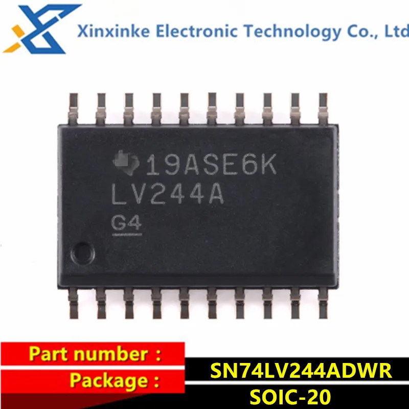 10PCS SN74LV244ADWR LV244A SOIC-20 Logic ICs Buffers & Line Drivers Octal Buffer/Driver With 3-State Outputs Brand New Original