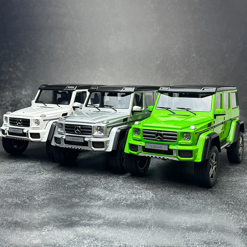 Autoart 1:18 scale for Mercedes-benz G500 4*4 Square Benz G SUV off-road Car model wide-open Holiday gift Send to a friend