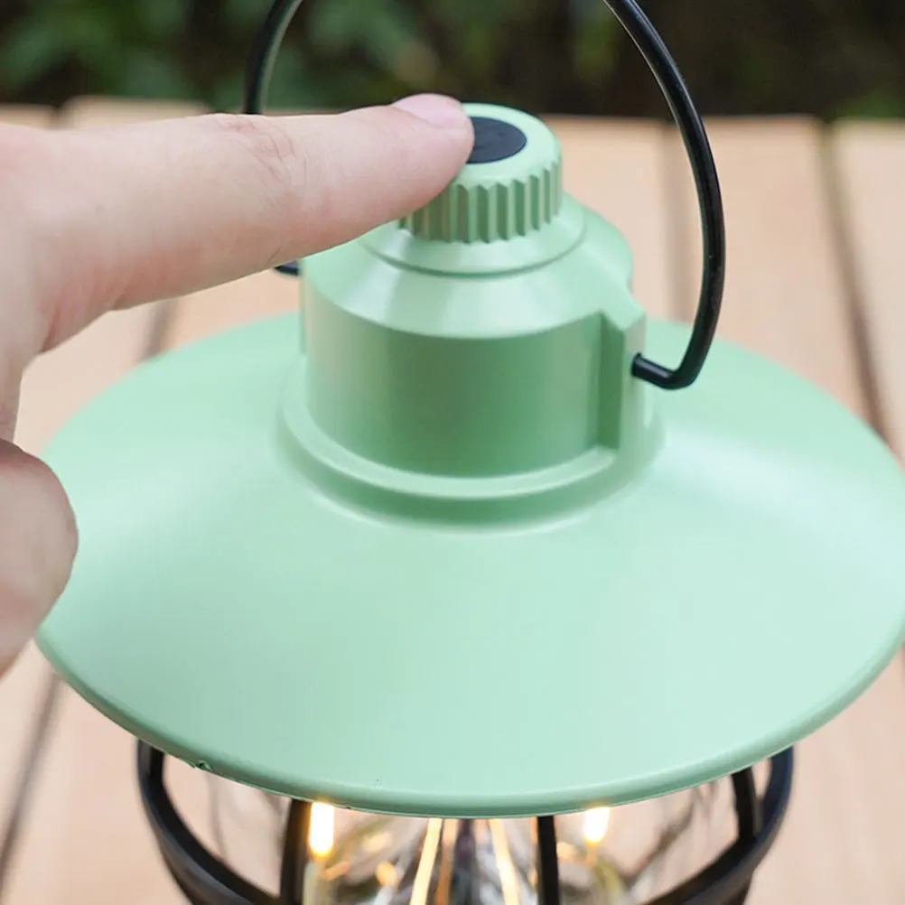 

Portable Camping Retro Outdoor LED Tent Handheld Tent Lamp Light Vintage Handheld Lamp ABS Long Life Practical Gift