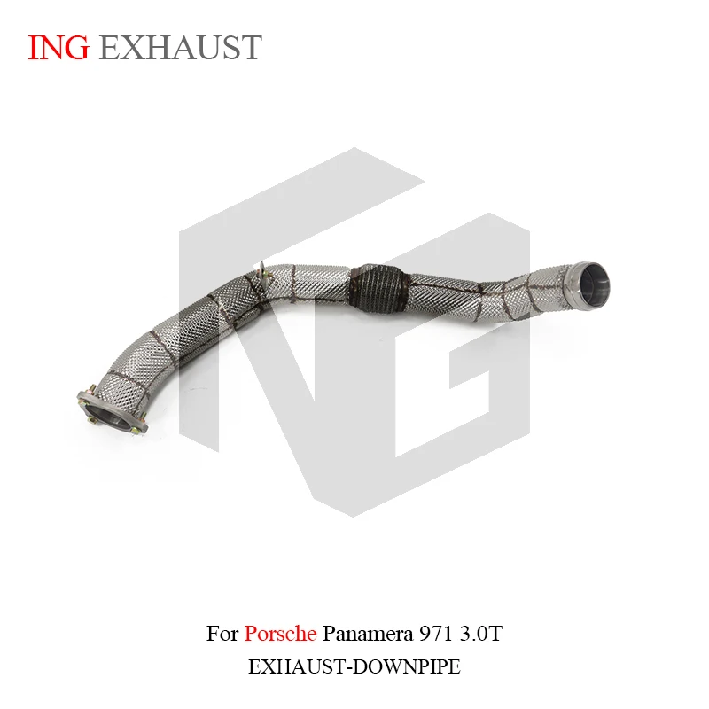 

ING Performance Exhaust Catless Downpipe for Porsche Porsche Panamera 971 3.0T ss304 Tube Header Direct Tube Converter System