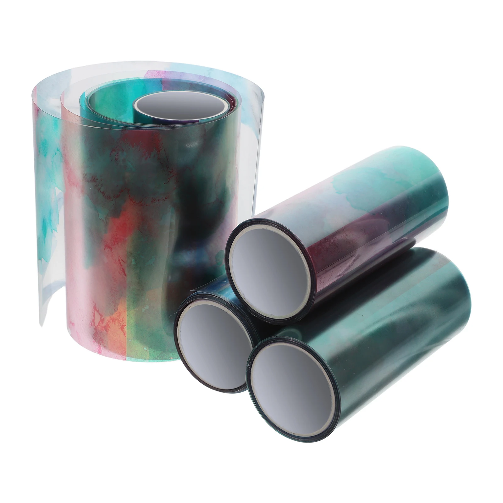 

4 Rolls PET Ink Smudge Tape Washi Journaling Supplies Adhesive Stickers Craft Scrapbook Cards Gift Wrap Stationery Arts DIY