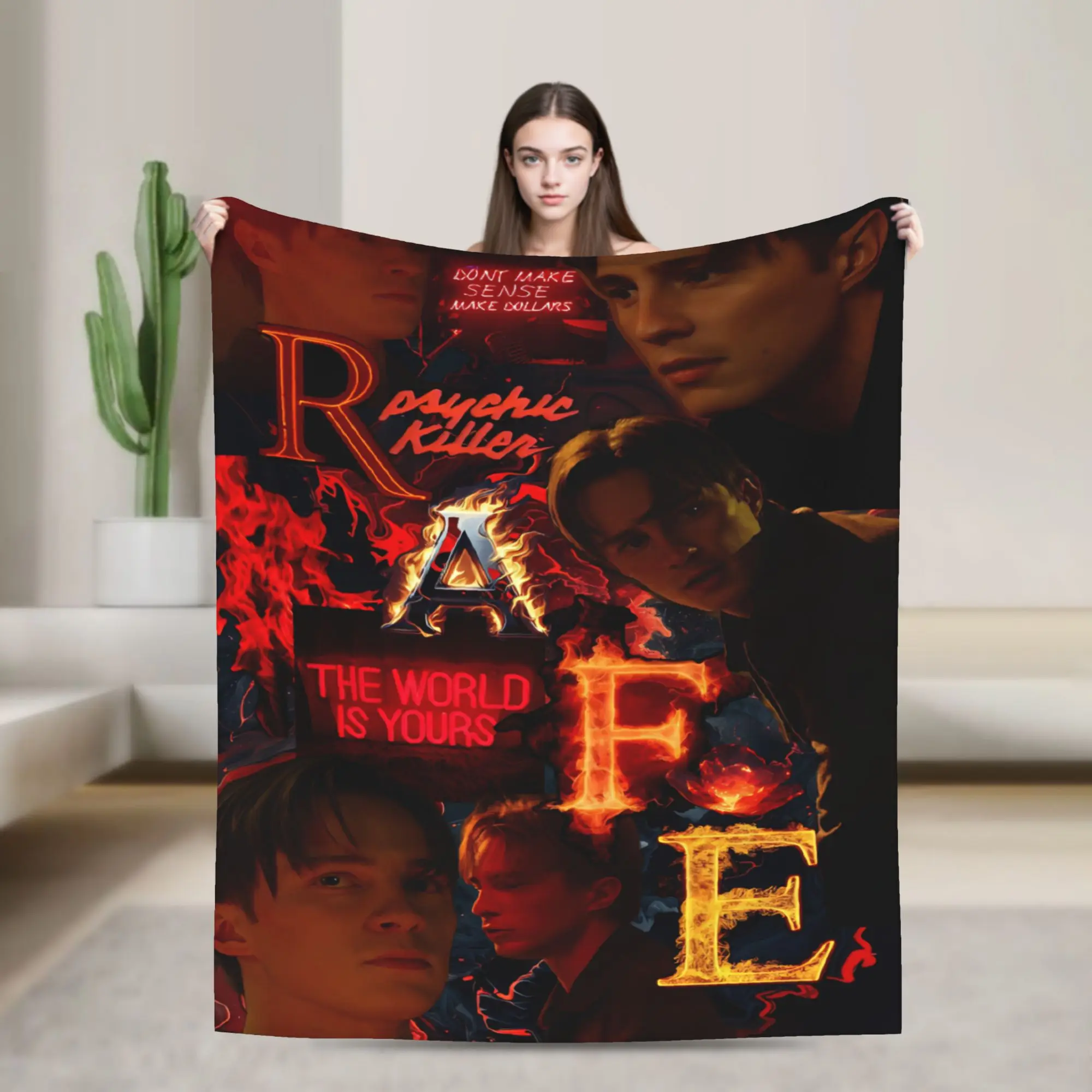 Starkey Rafe Cameron Throw Blanket for Couch  Fuzzy Soft Plush Blanket 50x60 Inch Multi-size Bedspread for All Seasons