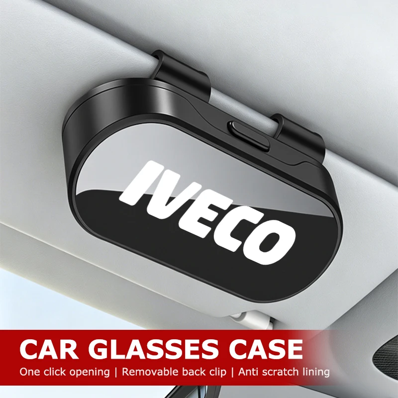 Soporte para gafas de sol para coche, caja organizadora Universal para gafas de sol, para IVECO Daily Van Chassis Cab 4x4 e-Daily Eurocargo ‌