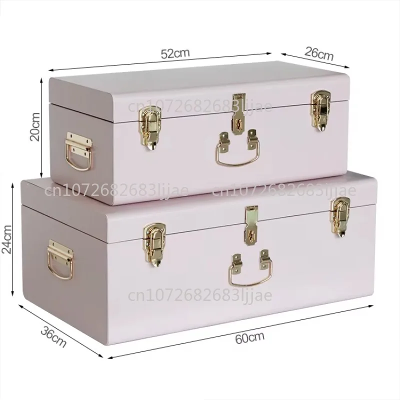 

A set of pink metal storage swimming trunks with metal fittings for home decoration and storage