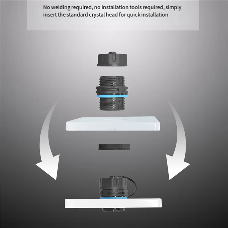 

ABT-8PCS RJ45 Panel Mount Coupler, IP68 Shielded Industrial Panel Mount Ethernet LAN Through Connector For CAT6/CAT5E/CAT5