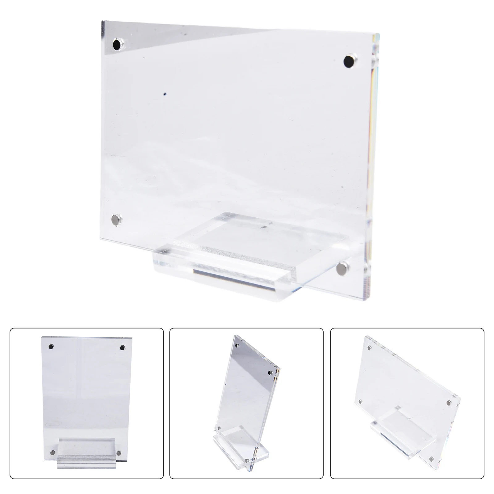 Acrylic Table Card Sign Table Card Display Stand Photo Frame Transparent Display Stand For Posters And Picture Books