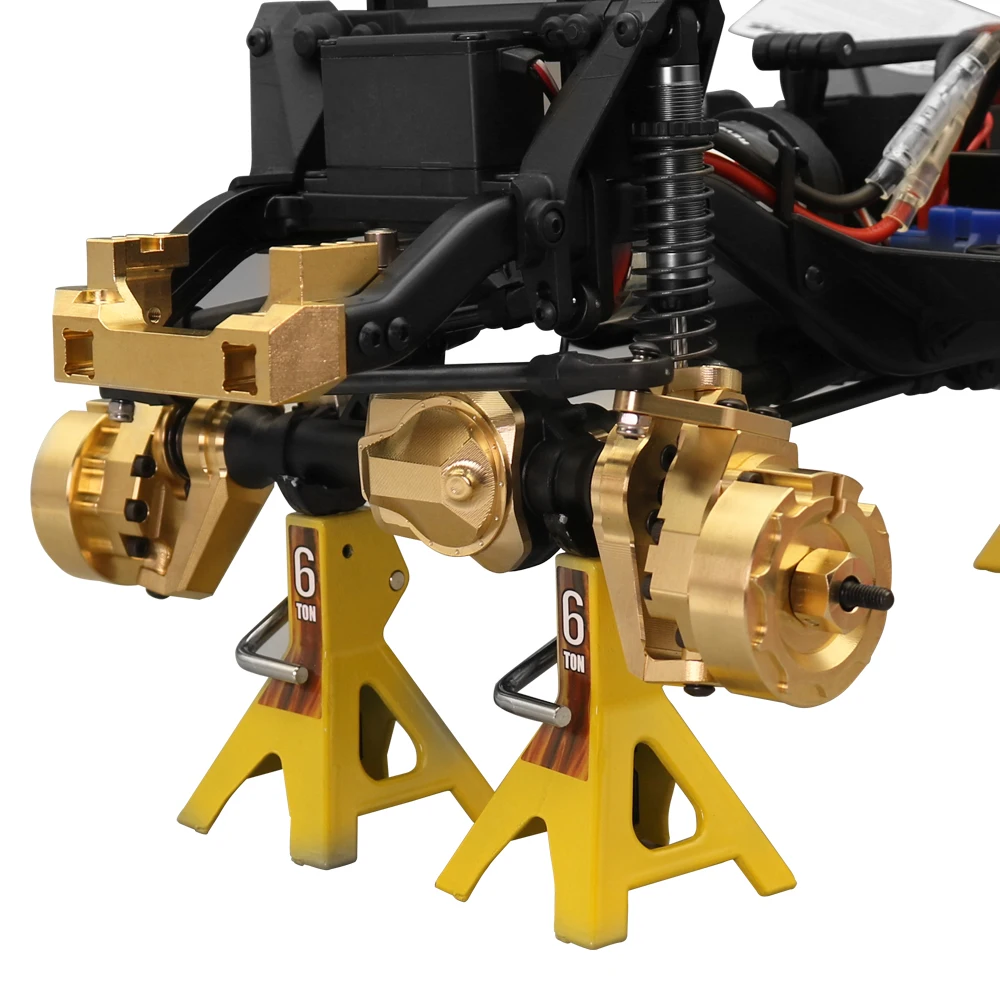 1/10 RC chenille TRX-4 laiton robuste contre-poids ensemble portail axe d'entraînement boîtier pare-chocs montage TRX4 TRX6 pièces de mise à niveau