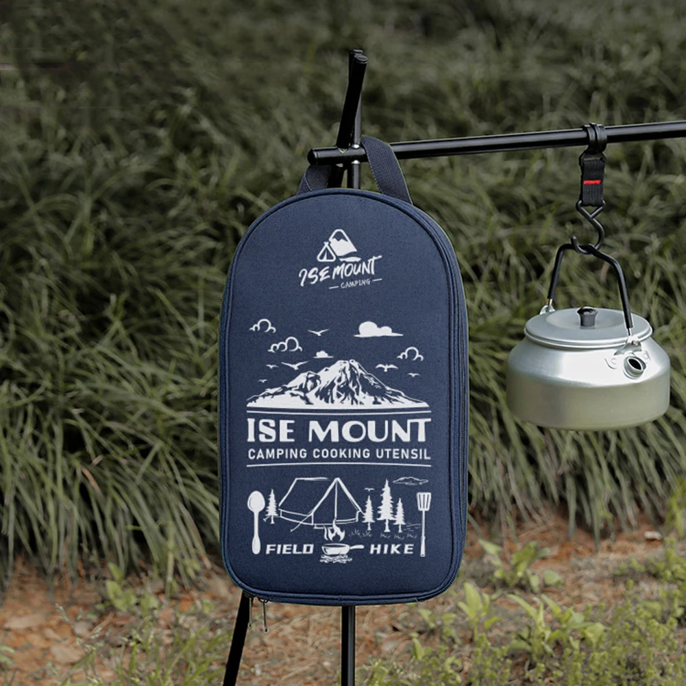 حقيبة أدوات طهي من قماش أكسفورد ، منظم أواني الطبخ ، سعة كبيرة ، حقيبة أدوات مائدة للشواء للنزهات ، مستلزمات تخييم خارجية #3