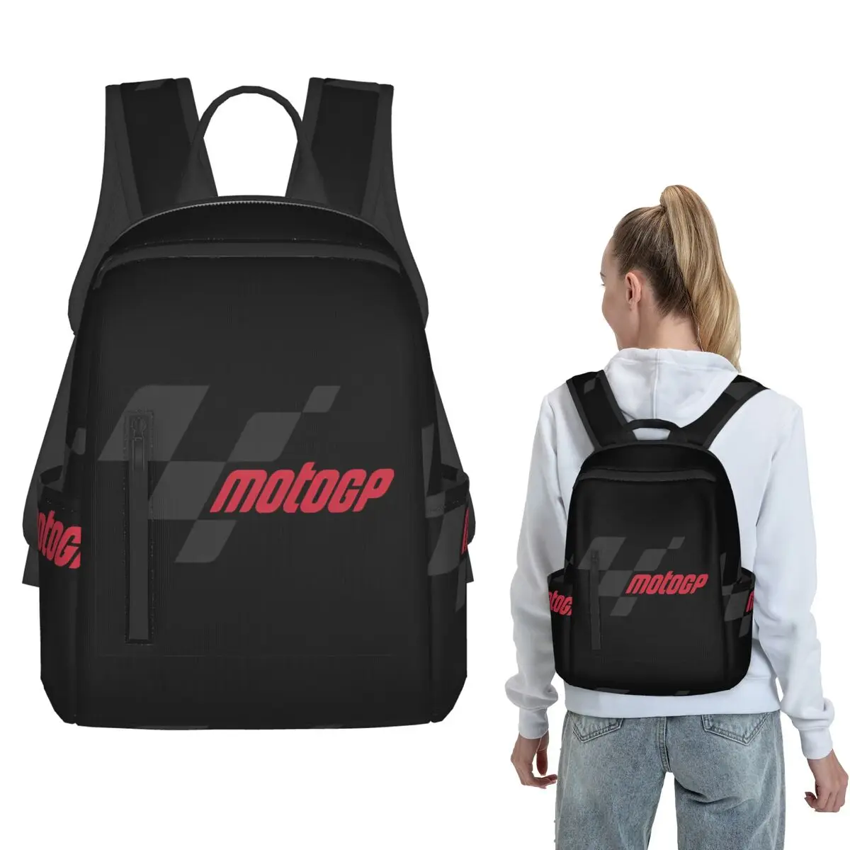 

Moto GP Logo Essential Backpack Daypack Children BookBag School Bag Shoulder Bags for Men Women