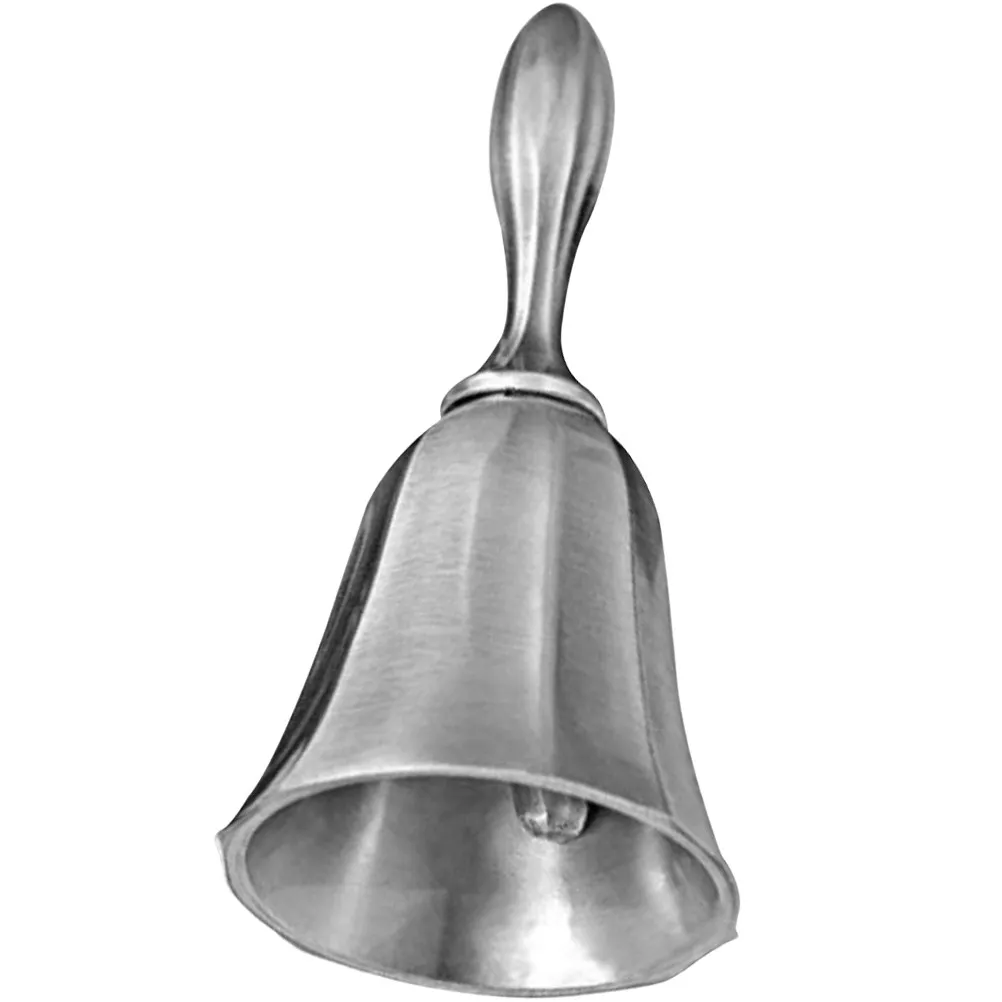 

Vintage Style Metal Dinner Bell Zinc Alloy Construction Clear Sound Ergonomic Handle for Restaurant Bar Hotel Reception School