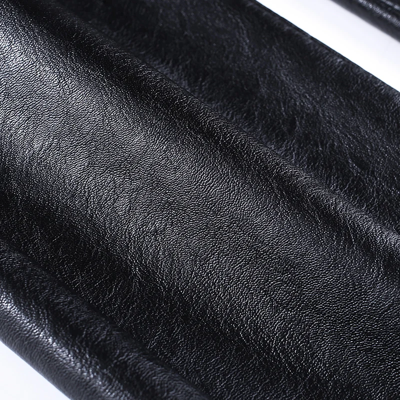 Women PU Leather Flared Trousers Female Autumn Winter Leather Pants High Waist Slim Streetwear Trousers Motorcycle Leather Pants