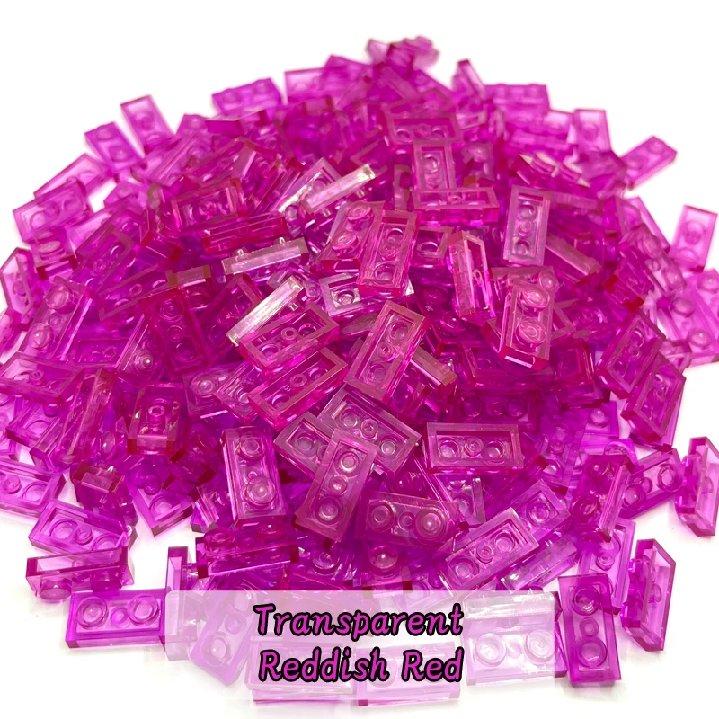 Transparente Platte 1x2 Baustein MOC-Teile Bunte Bausteine für Pixel Art Kreativ Kompatibel mit 3023 100 Stück/Lot – Detail 13