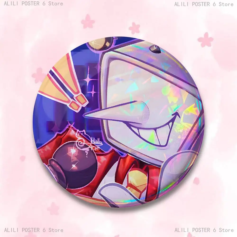 D-Deltarune Tenna Badges 25 32 44 58 75 mm Round Cosplay Pin Bag Decor Fans Collect Friends Gifts Brooch Souvenir - view 5
