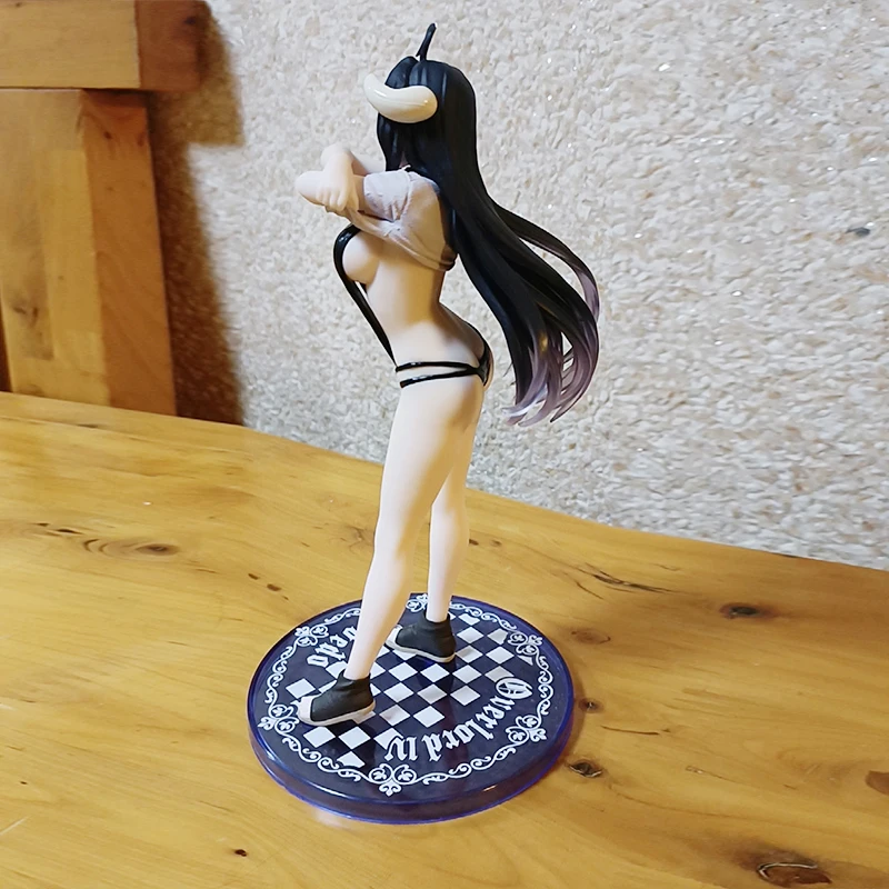 18cm Pvc Original Genuine Coreful Overlord Albedo Swimsuit Figure Collection Model Doll Gift For Boys In Stock