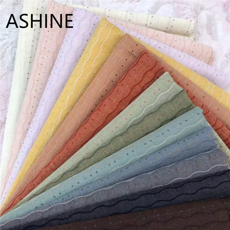 

100% Yarn Dyed Cotton Fabric Material for Clothes Telas Patchwork Algodon Japanese Yarn-dyed Fabrics for Sewing Doll Cloth